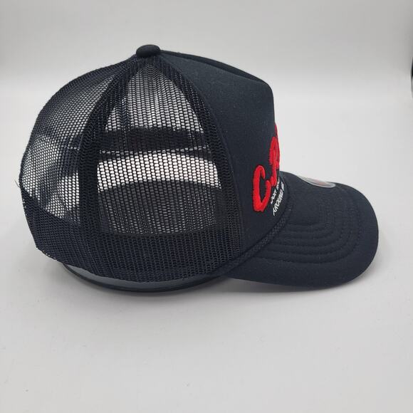 CREAM Hat Cap Snap Back Black Red Mesh Trucker Embroidered Muka One Size Mens - Picture 4 of 8